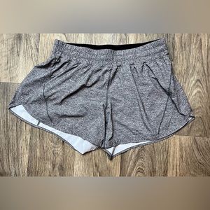 Lululemon Womens Tracker Shorts 4” Inseam Womens Size 14 Grey Athletic Stretch